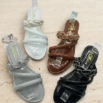 Braided strap sandals