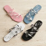 Flower print sandals