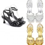 Designer bow-tie heels