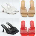 Fancy mesh heels