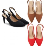 Ankle strap closed toe heel
